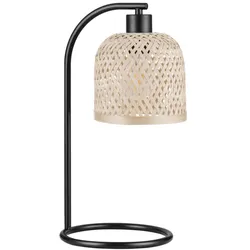 Nova Luce 9001087 INTRA Tischleuchte Natur/Schwarz