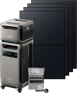 Anker SOLIX F3800 Plus + Expansion Battery + 10-Circuit Manual Transfer Switch + 4× 440W Rigid Solar Panel