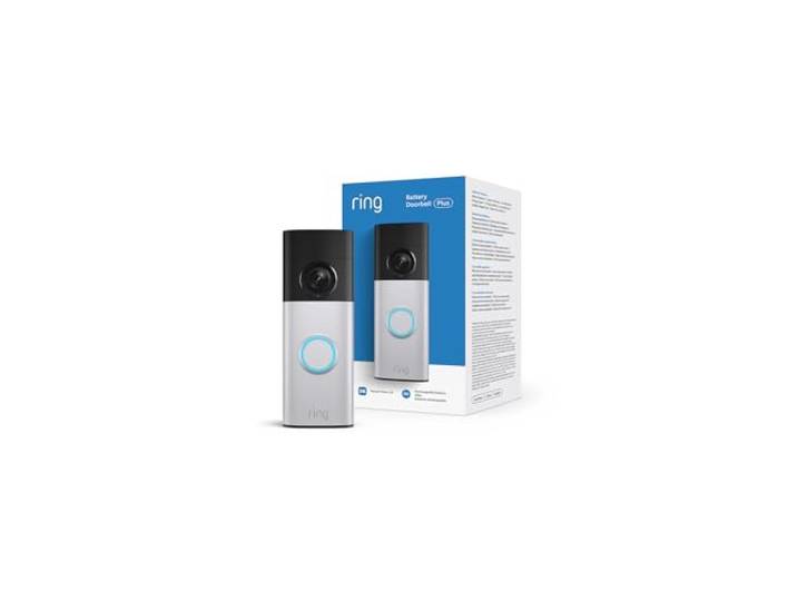 Ring Videodeurbel Plus op batterij (Battery Video Doorbell Plus) (nieuwste generatie) Zelf te installeren draadloze deurbelcamera Retinal 2K 6x zoom Gratis Ring-proefabonnement van 30 dagen