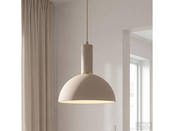 Suspension JUREA Type D 25 x 150 x 25cm Beige Fer, thermolaqué E27