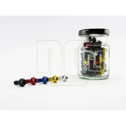 NG Sports Flaschenhalter Schrauben, VE/50, Werkstattverpackung, black matte, silver, red, blue, gold