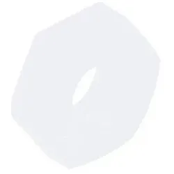 RS PRO, Muttern + Unterlegscheiben, Sechskantmuttern, Nylon Glatt, M2.5 5mm (M2.5)