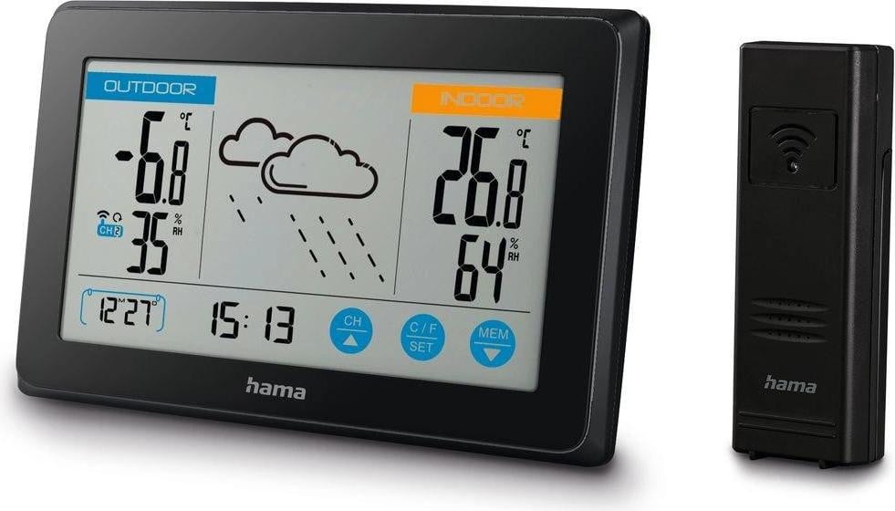 Hama Weerstation Touch, zwart - 186314