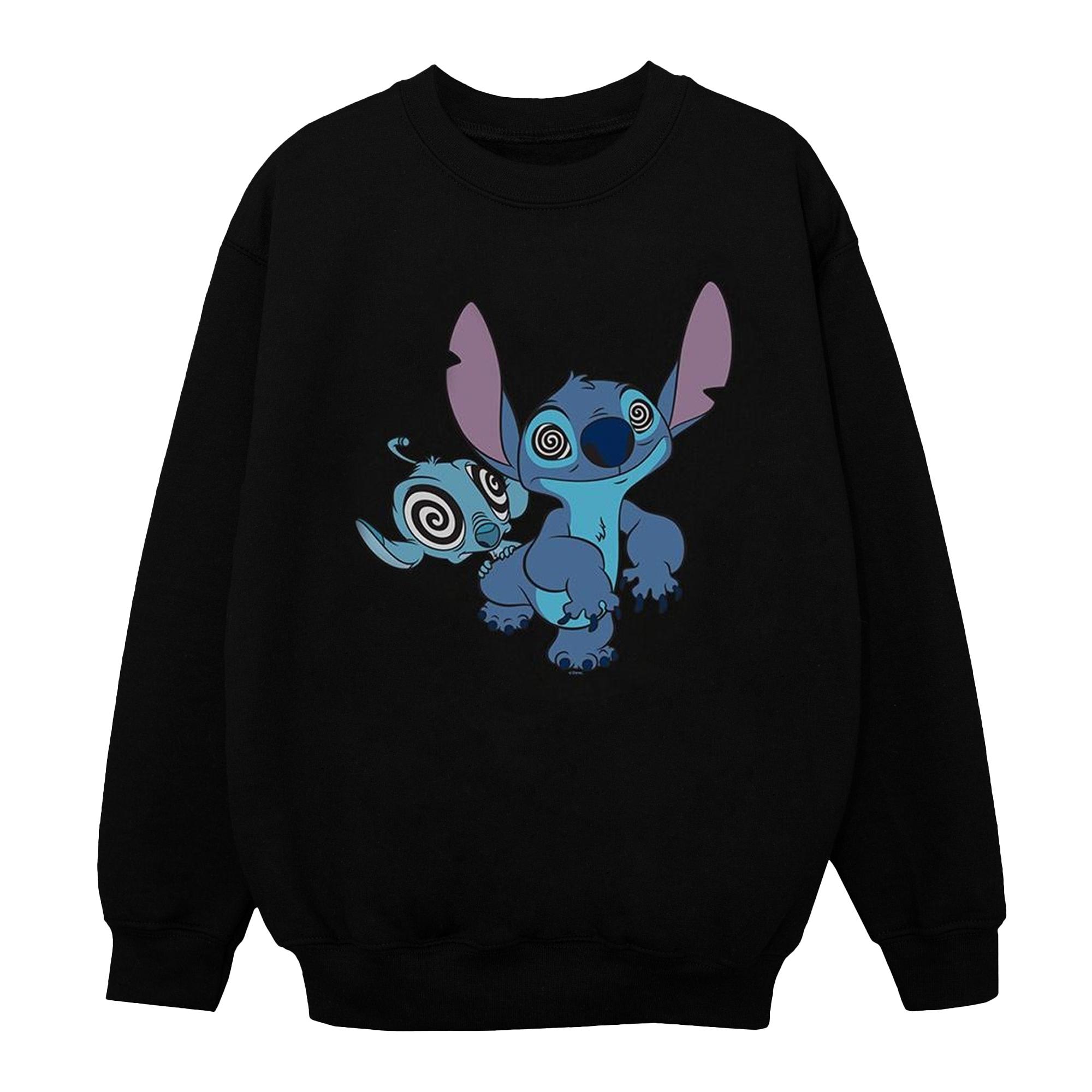 Disney Meisjes Lilo And Stitch Hypnotized Sweatshirt (Zwart)