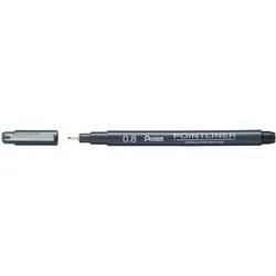 Pentel Pointliner Fineliner 0.8 mm Schwarz