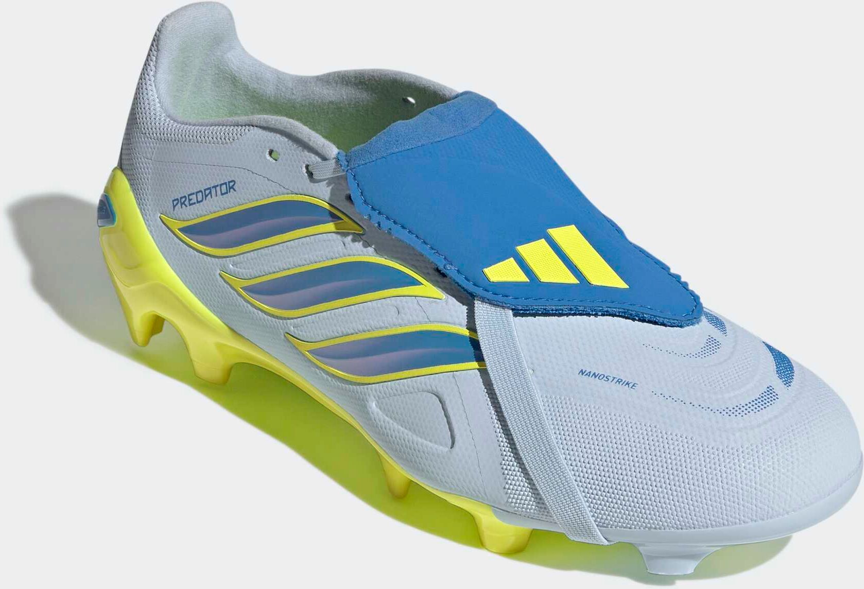 Adidas Performance "PREDATOR LEAGUE, FESTE BÖDEN, UMSCHLAGBARE ZUNGE" Aussensohle für Rasen und feste Böden crystal sky, ray blau, team solar gelb 2 47