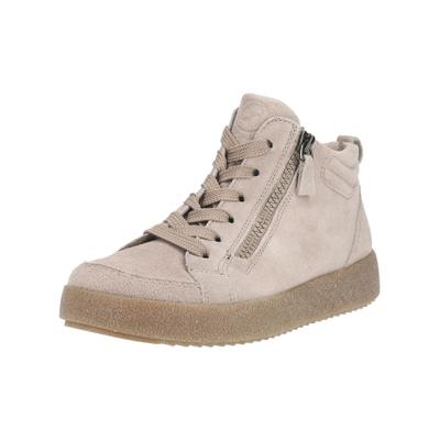 Sneaker ARA "Ara Sneaker Veloursleder", Damen, Gr. 41, cashmere, Veloursleder, Schuhe Sneaker