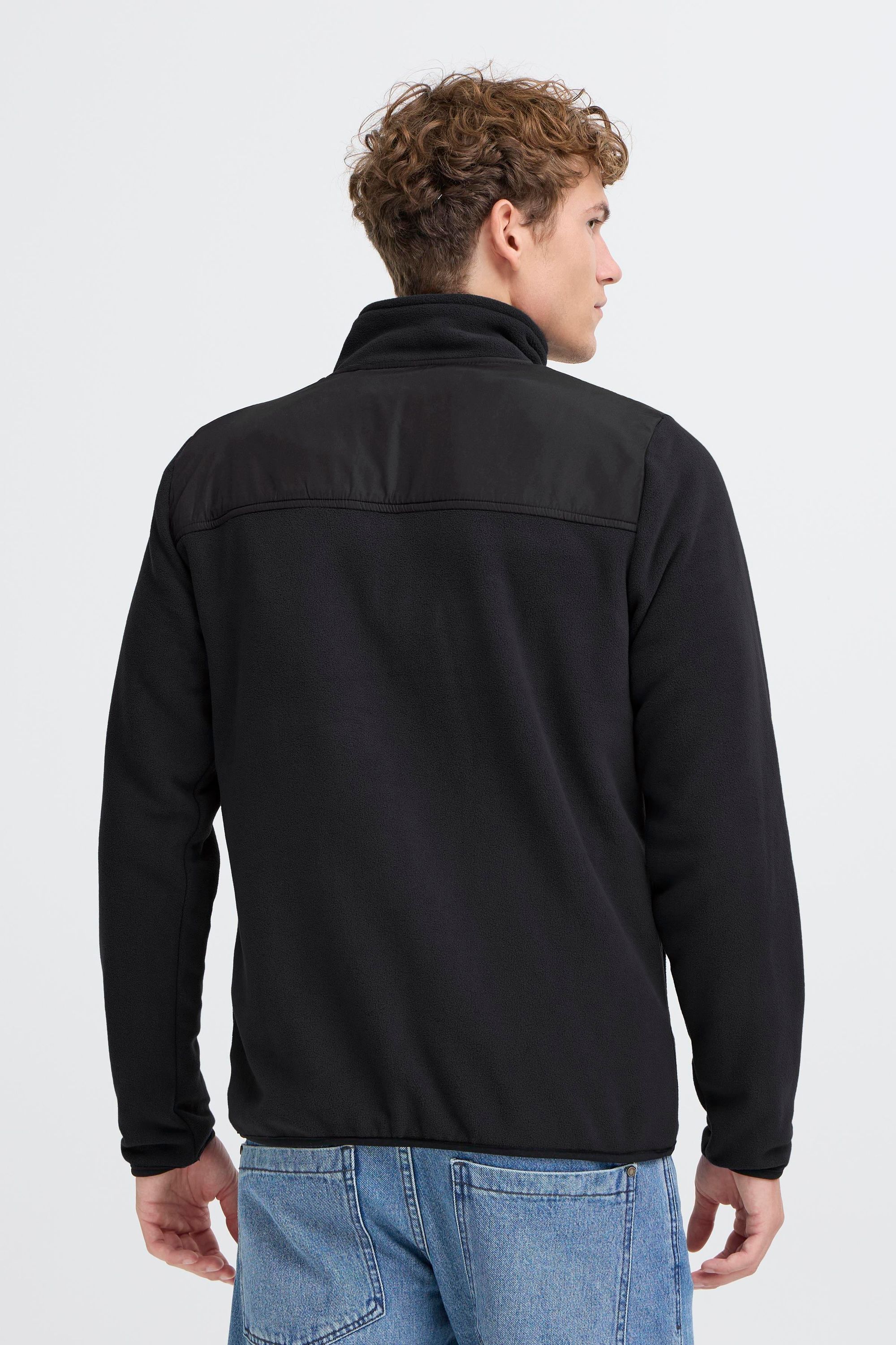 Fleecejacke BLEND "Fleecejacke BHMas", Herren, Gr. M, schwarz, Obermaterial: 100% Polyester PES., Jacken Fleecejacke