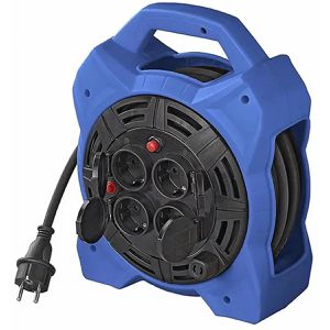 ProPlus Kabeltrommel 373838, für außen IP44, 4x Schutzkontaktsteckdosen, Kabeltyp H07RN-F 1,5 mm², 15 m