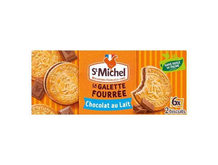 ST MICHEL Galettes fourrées au chocolat au lait - 240 g