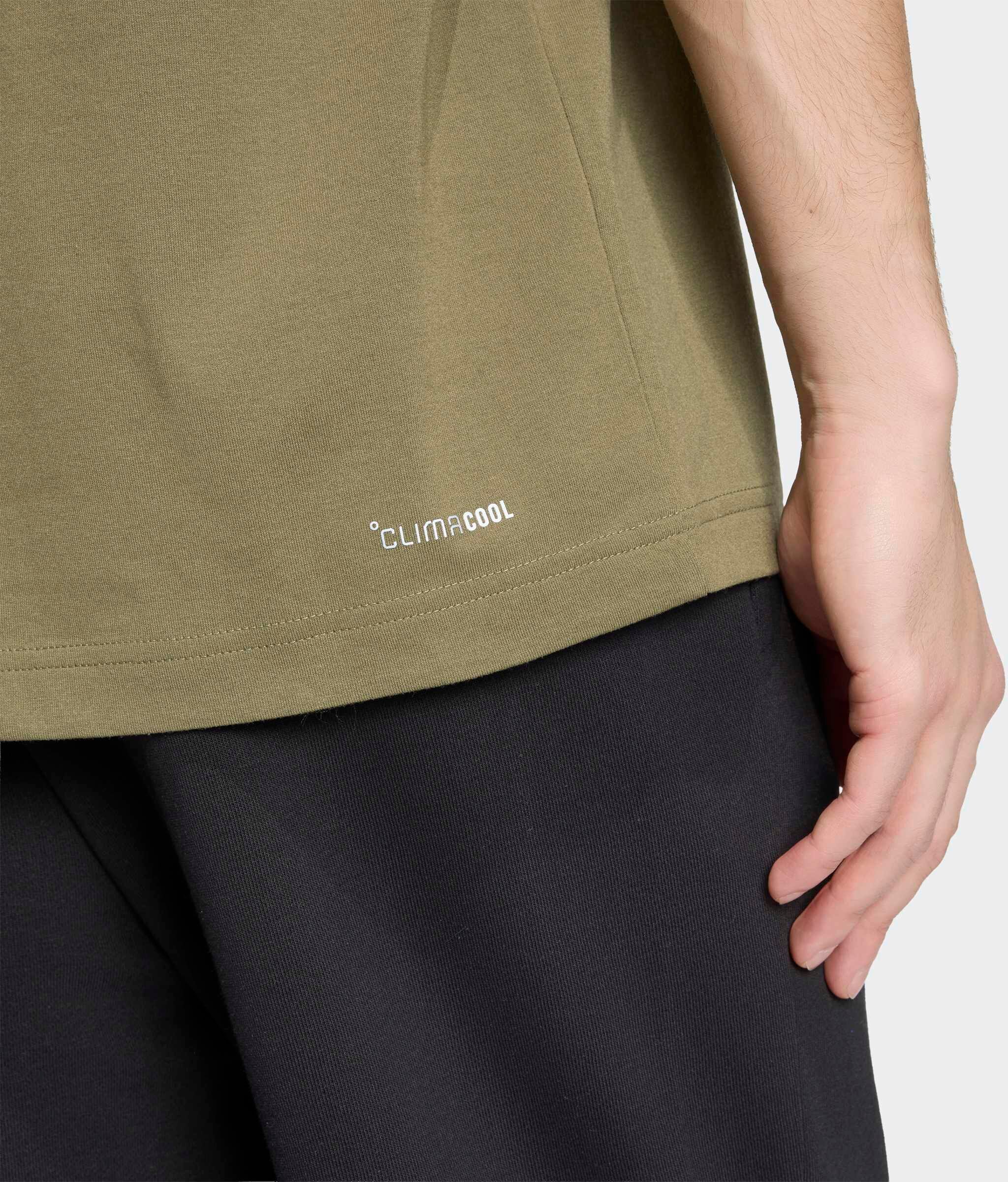 T-Shirt ADIDAS SPORTSWEAR "CLIMACOOL CITY TECH ILLUSTRATION GRAFIK", Herren, Gr. XXL, olive strata, Obermaterial: 65% Polyester, 35% Baumwolle, normal, Rundhals, Shirts T-Shirt olive strata XXL