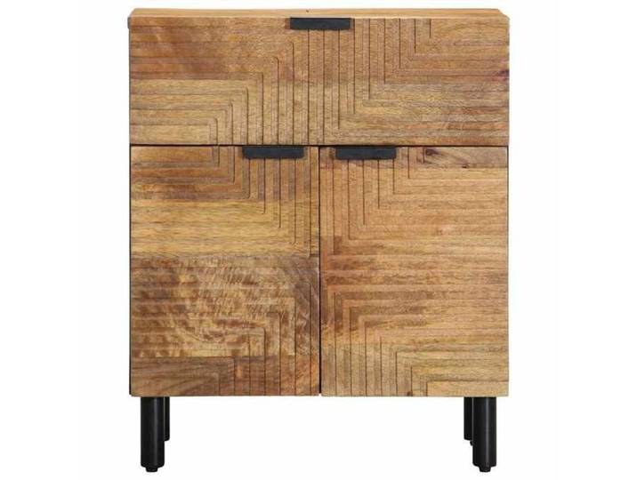 Petite Table intérieure - Table de chevet marron 50x33x60 cm - bois de manguier massif - design élégant(71316)