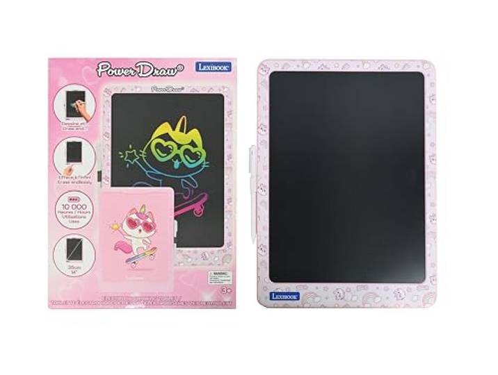 Lexibook, Power Draw Elektronische Zeichentafel, pink, CRT14G