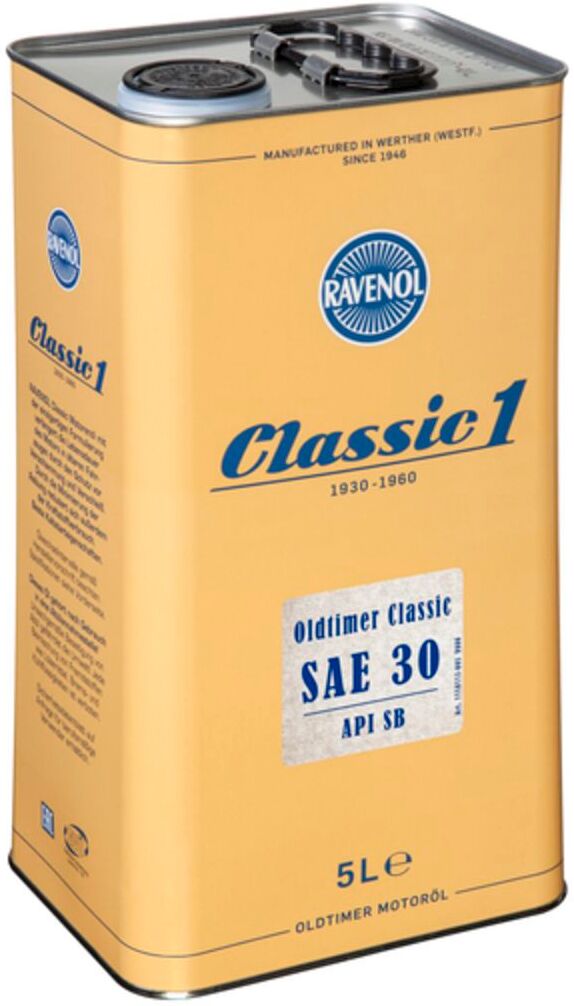 Huile moteur RAVENOL 1118113 OLDTIMER CLA SAE30 5L