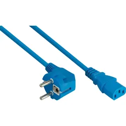KM SK0130-B100 - Netzkabel Schutzkontakt-Stecker Typ E+F, an Buchse C13, 10m