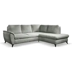 Ecksofa Geneva Stoff Steingrau