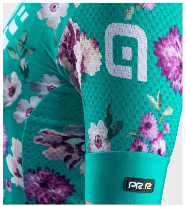 ALE' Maglia ciclismo donna  PRR FIORI verde