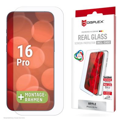 DISPLEX Displayschutzglas "Real Glass Screen Protection + Case", transparent, B:9cm H:2cm T:20mm, Displayfolien, Displayschutzfolie, Schutzfolie, Bildschirmschutz, kratz- & stoßfest
