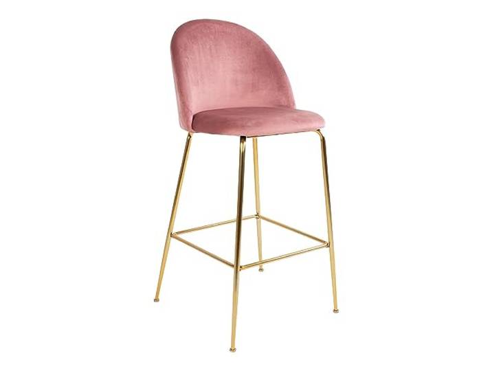 House Nordic Rosa Samtstuhl mit Messingfüßen