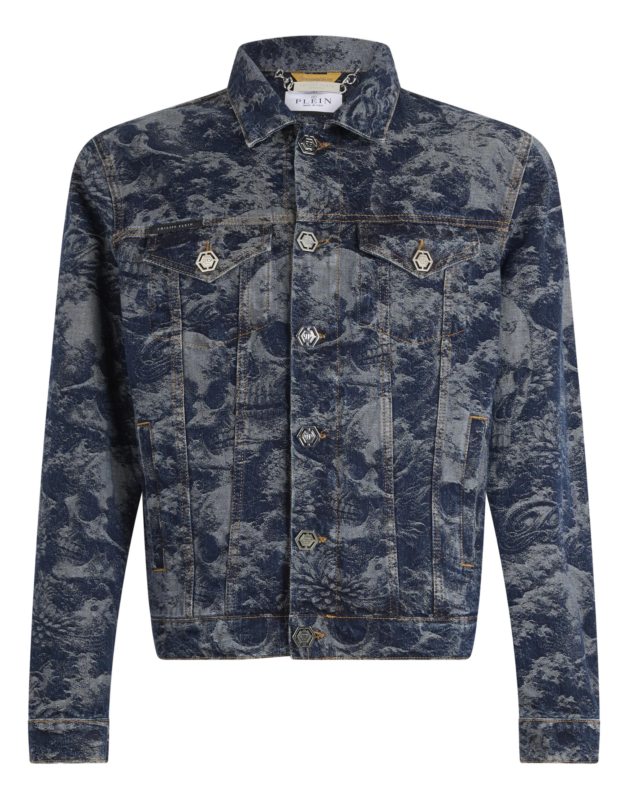 Trucker Jacket All-Over Skull Skull