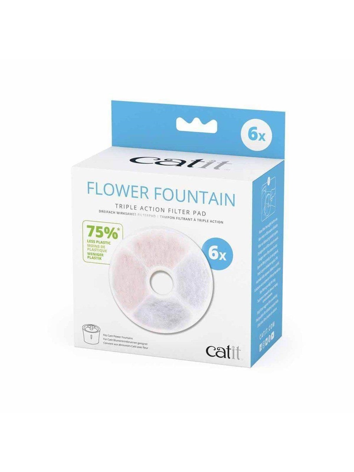 Catit 2.0 Filter f/Flower Fountain pk. à 6 Stk.