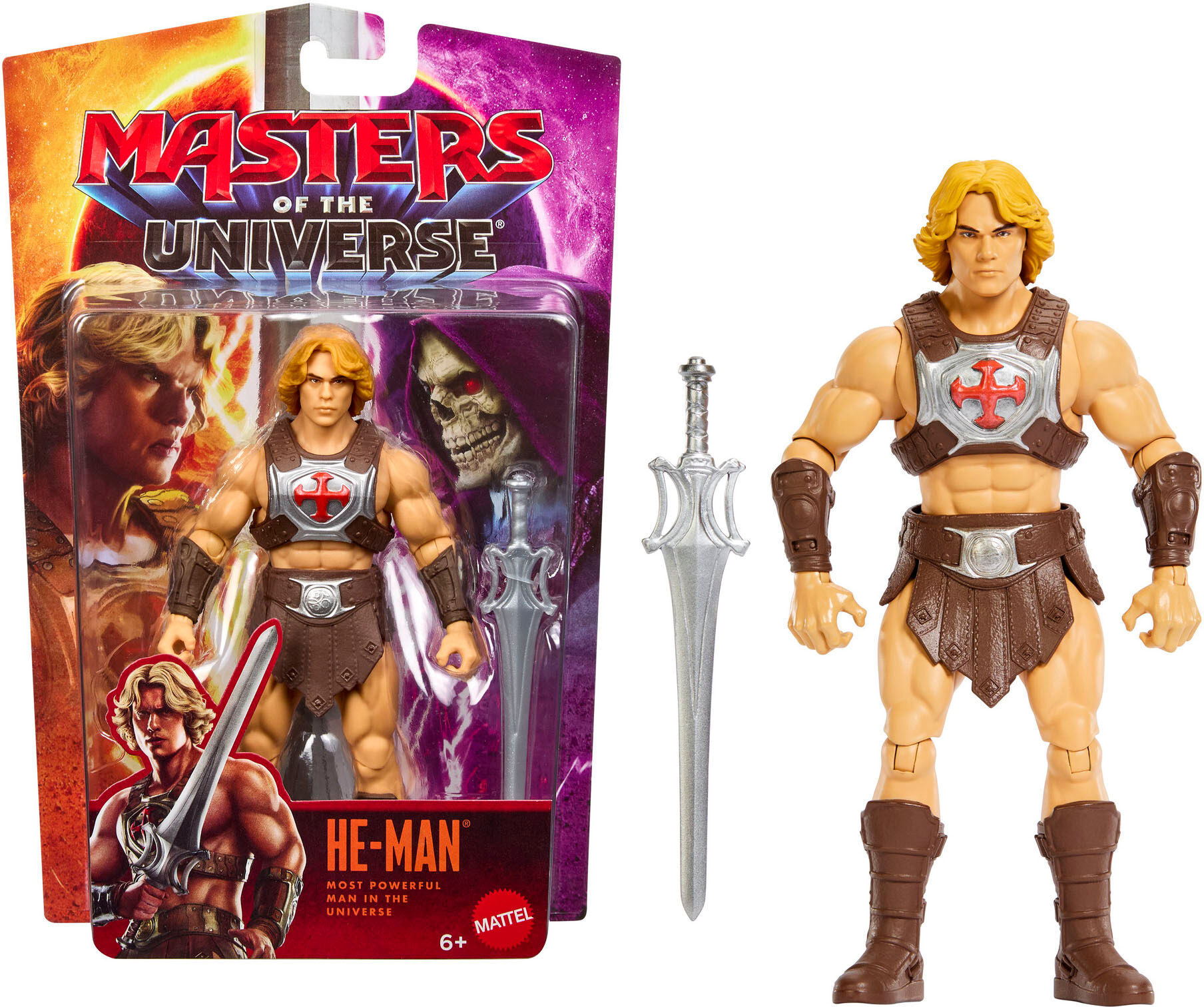 Actionfigur "He-Man", braun (bunt), MASTERS OF THE UNIVERSE, Spielfiguren, Kinder, Kunststoff, Actionfigur