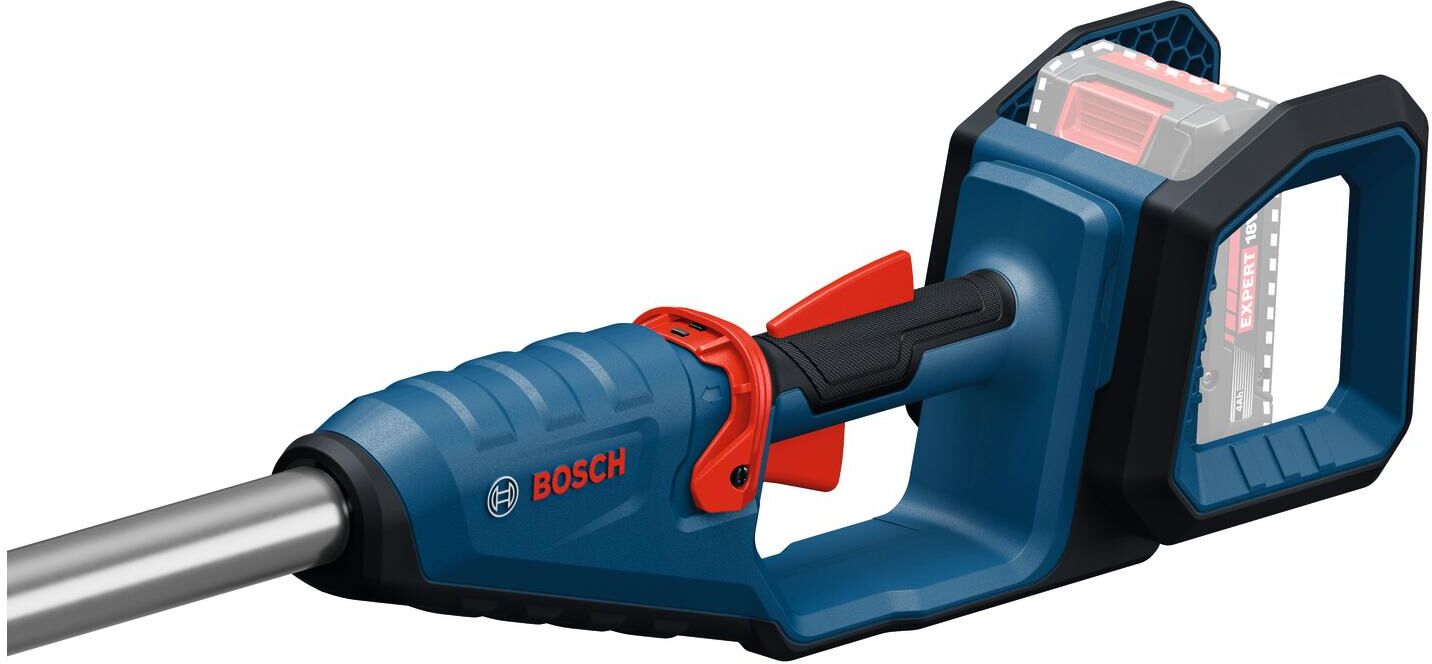 Akku-Heckenschere BOSCH PROFESSIONAL "GHE18V-50FP", blau, Gartenscheren-Maschinen, Akku-Heckenschere, Stabheckenschere zum Trimmen von hohen Hecken und kleineren Büschen blau Einheitsgröße