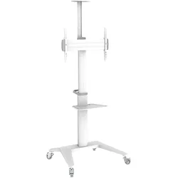 PureMounts® Premium TV Cart - Single Display bis 70", weiß