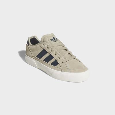 Sneaker ADIDAS ORIGINALS "COURT TNS PREMIERE", Herren, Gr. 40, wonder cargo, aurora ink, chalk weiß, Leder, Synthetik, Schuhe Sneaker