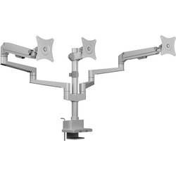 ICY BOX Monitorständer für drei Monitore Monitor-Tischhalterung 3 Display(s) 76,2 cm (30) Grau, Silber 61086