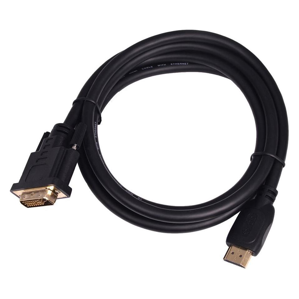 Lenovo HDMI-DVI-Kabel 1,8 m. Das Gold-flochten, DVI 24 + 1 (1.80 m) (AKTBXVH1PDVI18B)