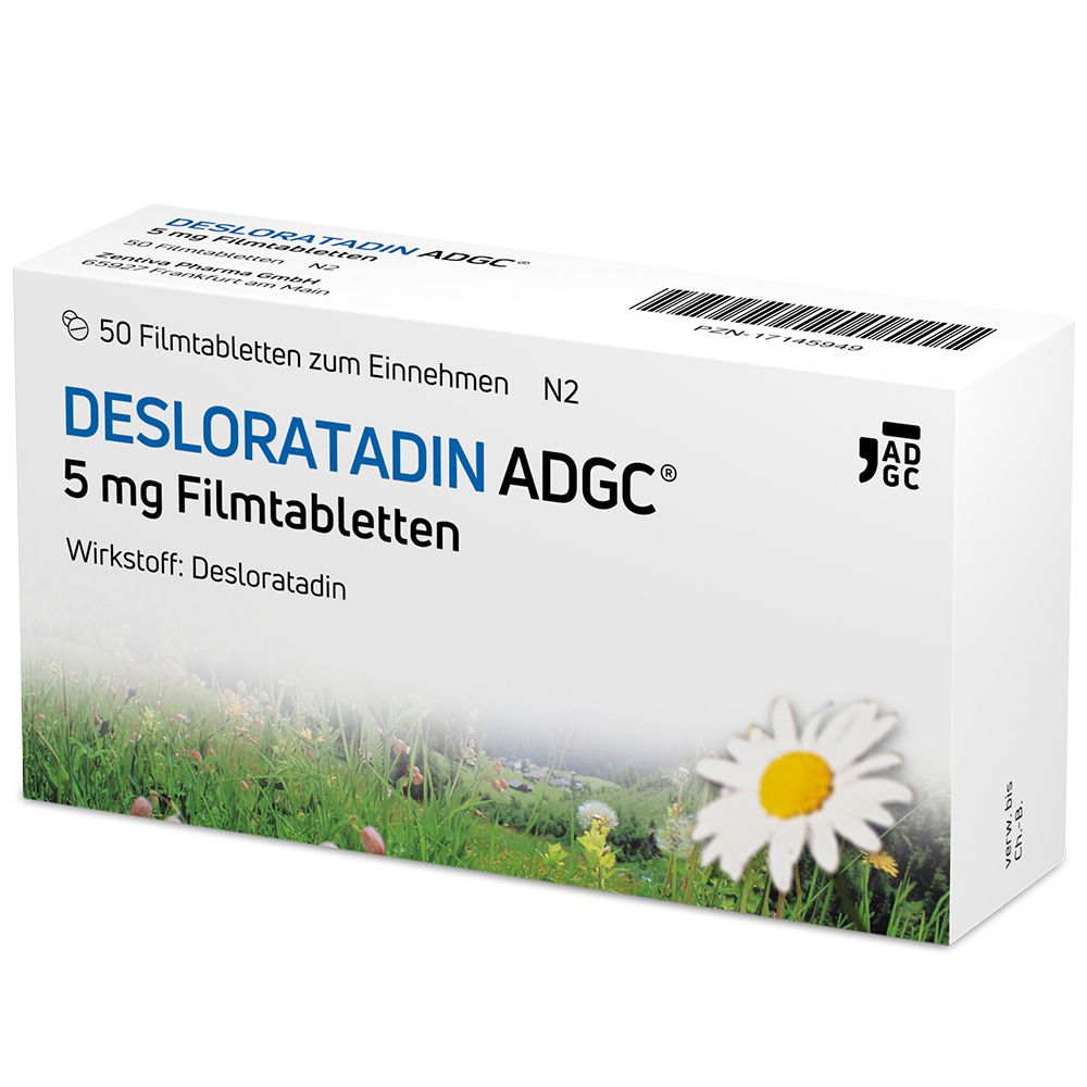 Desloratadin Adgc 5 mg Filmtabletten 50 St