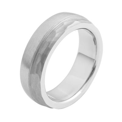 Partnerring AKZENT "Eternity, langlebig" Gr. 52, silber (silberfarbig), Fingerringe, Herren, 52, Edelstahl