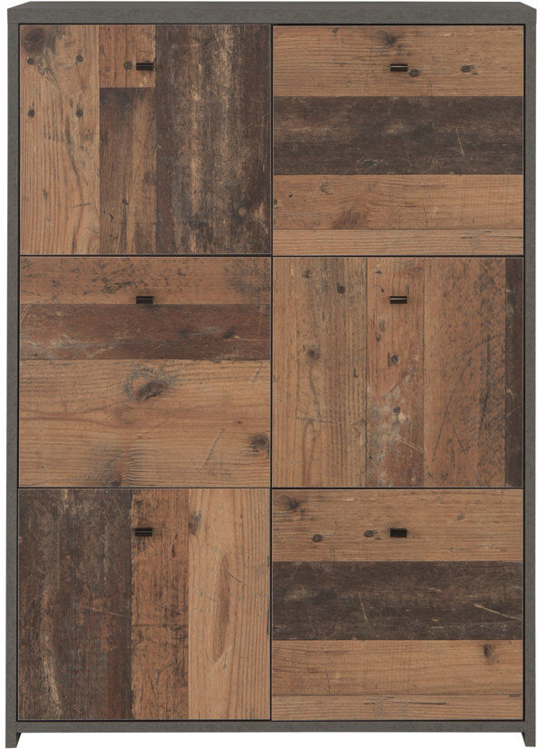Mercury Filippone 77.2cm Sideboard Concrete-like appearance/Old wood vintage 112.7cm H X 77.2cm W X 29.6cm D
