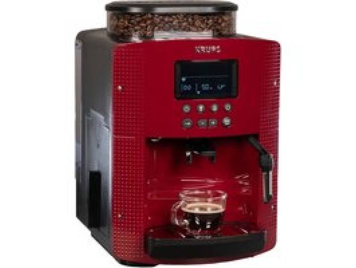 KRUPS Machine à café à grain automatique (Rouge EA8155)