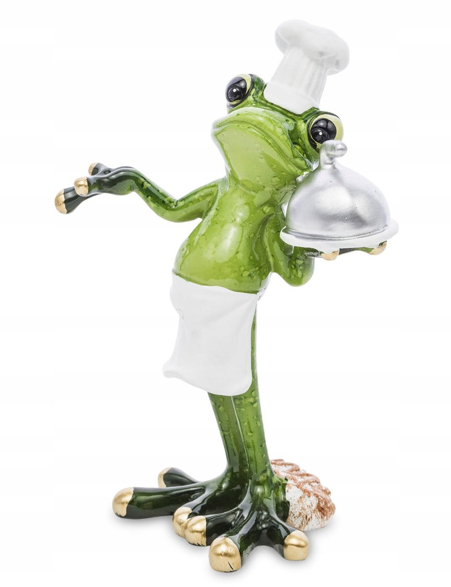 Merkloze Kokkede Kikkervis Decoratie Figuur - Groen