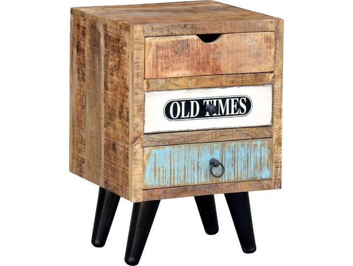 Guru-Shop Kommode Schubfach Schrank mit Füßen im Vintage-Design -..