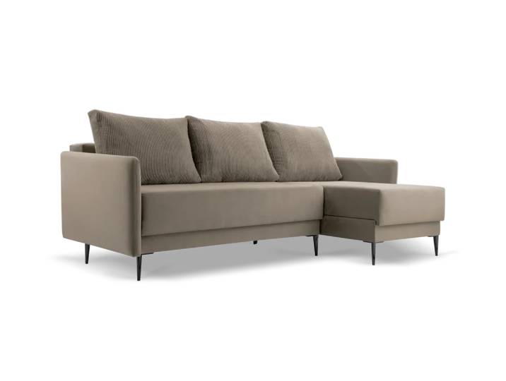 Ecksofa PEDRO Rechts Beige (Paros 03, Poso 03)