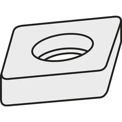 Wendeplatten-Unterlegscheibe ISO DCS 234-02 Bruttogewicht 6,7g PRAMET