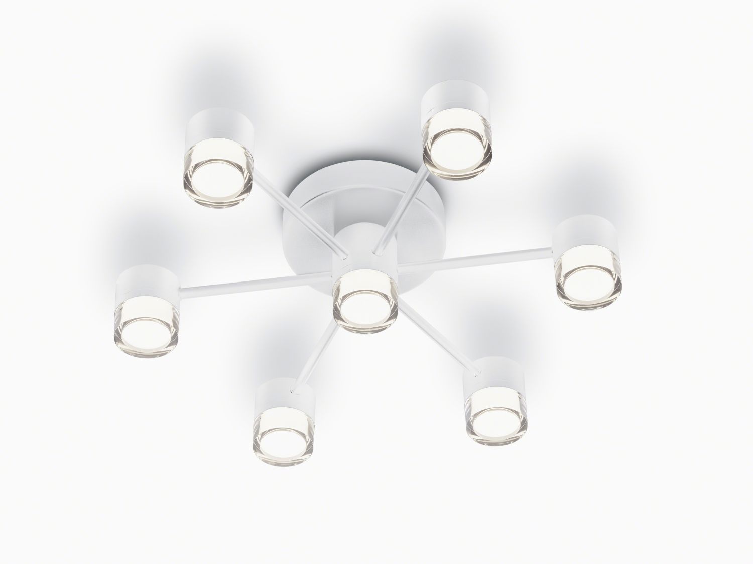Helestra LED-7er Deckenleuchte KALA weiß 5-5007.07 4022671114905