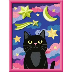 Ravensburger Beschäftigung - CreArt, Malen nach Zahlen mit Gips gießen - Sternenkatze