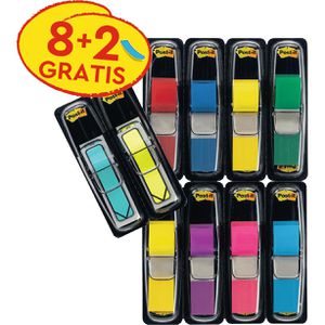 Post-it Haftmarker Index Mini, 683-va, transparent, Folie beschriftbar 8x35 Streifen, 2 Blöcke gratis