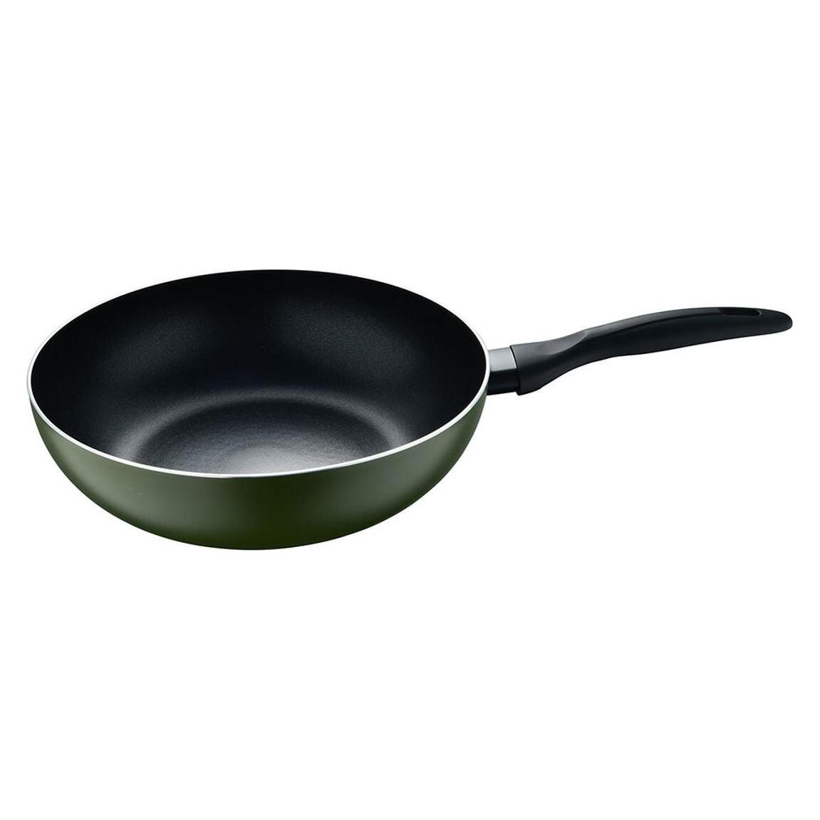 San Ignacio Wok Pfanne experto Schwarz Aluminium Ø 28 cm (Aluminium, 28 x 7.50 cm) (63026919)