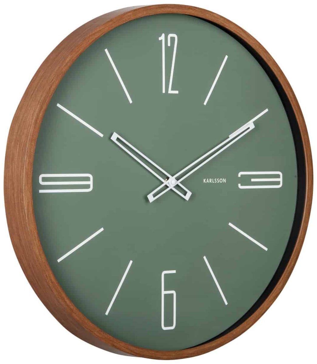 Karlsson Wandklok Marcado Large Jungle groen - Analoog - Ø 50,8 cm