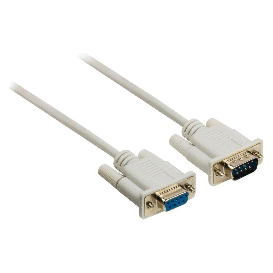 Nedis SUB-D-DB9-Stecker-auf-Buchse-Kabel - 2 m (2 m) (71714596)