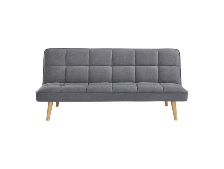 Banquette-lit clic-clac TIMARU tissu gris foncé
