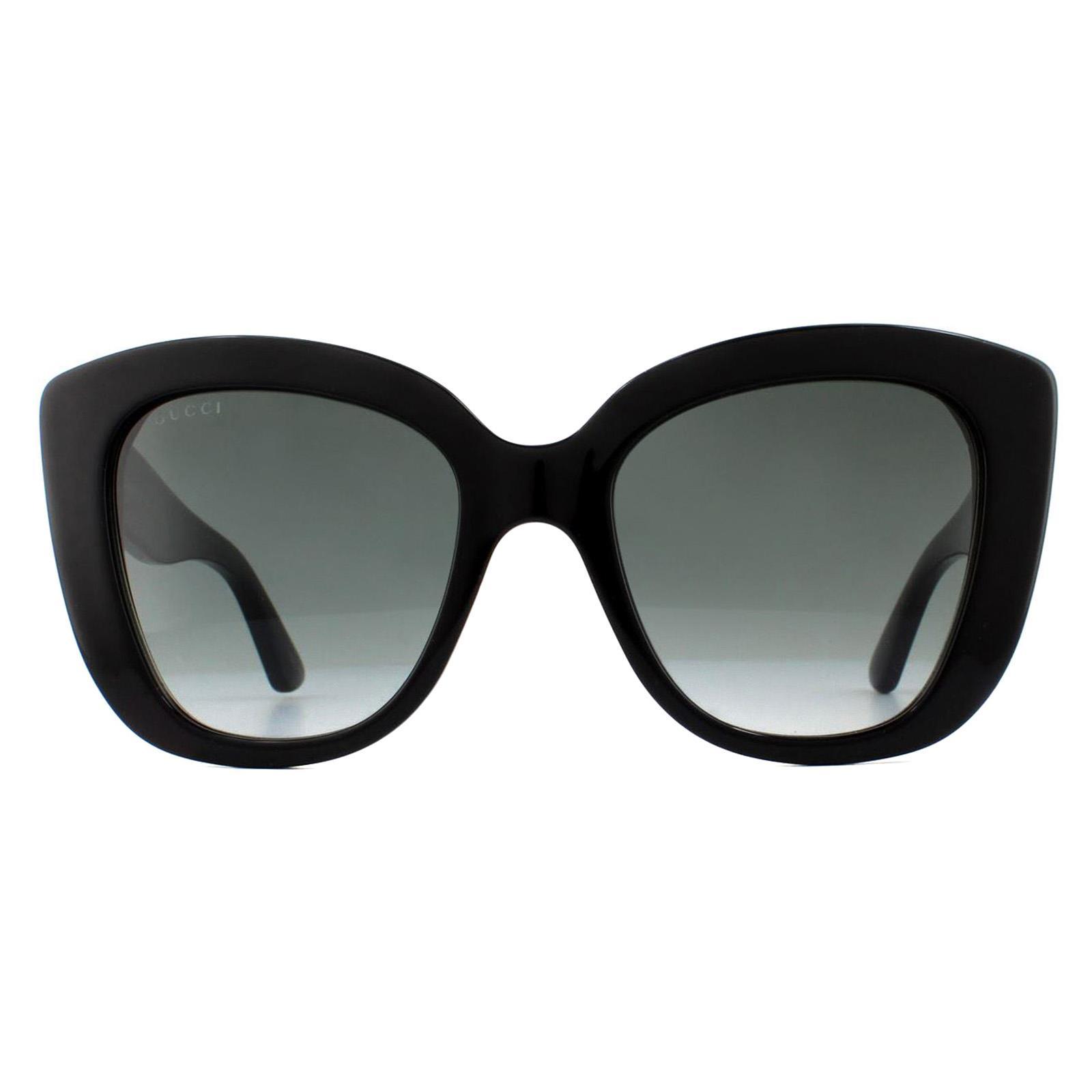 Gucci Cat Eye Frauen Schwarz Grau Gradient Sonnenbrille