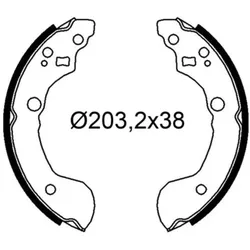 Bremsbackensatz VALEO 564285