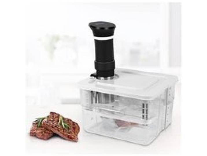 Conteneur Cuisson sous Vide Basse Température avec 1 Couvercle et 1 Grille 12L Recipient pour Thermoplongeur Adapté Cuiseur sous