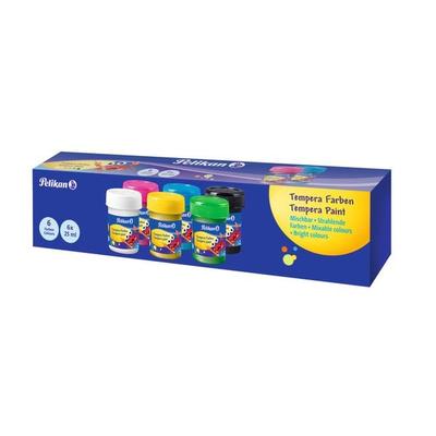 Pelikan Temperafarben Set, 6 Grundfarben je 25ml
